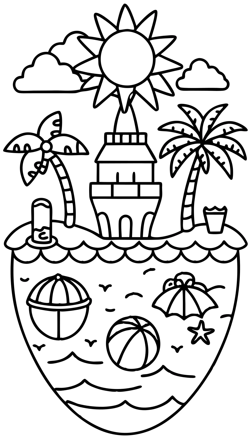 summer time coloring pages